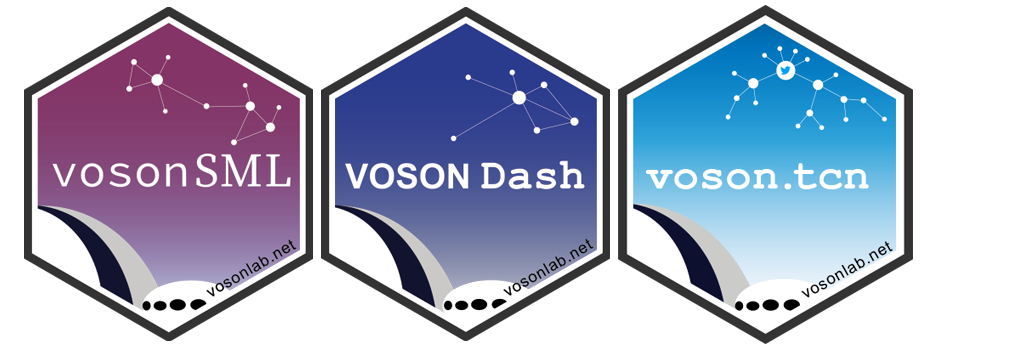 VOSON Lab R Packages - Hex stickers